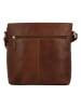 HIDE & STITCHES Leren schoudertas bruin - (B)26 x (H)26 x (D)8 cm