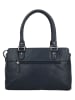 HIDE & STITCHES Leren handtas donkerblauw - (B)27 x (H)19 x (D)8 cm