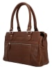 HIDE & STITCHES Leren handtas lichtbruin - (B)27 x (H)19 x (D)8 cm