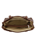 HIDE & STITCHES Leren handtas lichtbruin - (B)27 x (H)19 x (D)8 cm
