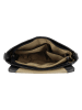 HIDE & STITCHES Leder-Umhängetasche in Schwarz - (B)24 x (H)17 x (T)7 cm