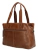 HIDE & STITCHES Leder-Henkeltasche in Hellbraun - (B)41 x (H)31 x (T)11 cm
