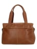 HIDE & STITCHES Leder-Henkeltasche in Hellbraun - (B)41 x (H)31 x (T)11 cm