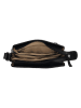 HIDE & STITCHES Leren schoudertas zwart - (B)20 x (H)26 x (D)8 cm