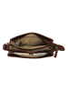 HIDE & STITCHES Leren schoudertas bruin - (B)20 x (H)26 x (D)8 cm