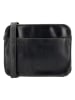 HIDE & STITCHES Leder-Umhängetasche in Schwarz - (B)23 x (H)18 x (T)8 cm