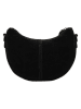 HIDE & STITCHES Leder-Schultertasche "Brazos" in Schwarz - (B)22 x (H)16 x (T)5,5 cm
