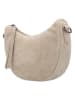 HIDE & STITCHES Leder-Schultertasche "Brazos" in Beige - (B)22 x (H)16 x (T)5,5 cm