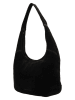 HIDE & STITCHES Leder-Shopper "Brazos" in Schwarz - (B)42 x (H)40 x (T)10 cm