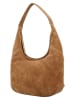 HIDE & STITCHES Leder-Shopper "Brazos" in Hellbraun - (B)42 x (H)40 x (T)10 cm