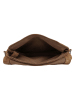 HIDE & STITCHES Leder-Umhängetasche "Brazos" in Hellbraun - (B)24 x (H)16 x (T)5,5 cm