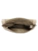 HIDE & STITCHES Leder-Umhängetasche "Brazos" in Beige - (B)24 x (H)16 x (T)5,5 cm