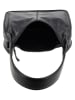 HIDE & STITCHES Leren schoudertas zwart - (B)30 x (H)33 x (D)8 cm