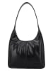 HIDE & STITCHES Leder-Schultertasche in Schwarz - (B)30 x (H)33 x (T)8 cm