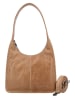 HIDE & STITCHES Leder-Schultertasche in Beige - (B)30 x (H)33 x (T)8 cm