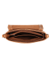 HIDE & STITCHES Leren schoudertas lichtbruin - (B)25 x (H)19 x (D)7 cm
