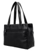 HIDE & STITCHES Leder-Schultertasche in Schwarz - (B)30 x (H)22 x (T)10 cm