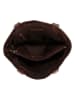 HIDE & STITCHES Leren schoudertas bruin - (B)37 x (H)29 x (D)8 cm