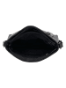 HIDE & STITCHES Leren schoudertas zwart - (B)28 x (H)22 x (D)8 cm