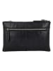 HIDE & STITCHES Leren schoudertas zwart - (B)24 x (H)15 x (D)5 cm