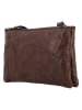 HIDE & STITCHES Leren schoudertas "Westland" donkerbruin - (B)24 x (H)15 x (D)5 cm