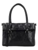 HIDE & STITCHES Leder-Schultertasche "Westland" in Schwarz - (B)29 x (H)20 x (T)7 cm