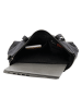 HIDE & STITCHES Leren schoudertas "Inspired by Country" zwart - (B)38 x (H)26 x (D)12 cm