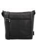 Beagles Leren schoudertas "Benidorm" zwart - (B)32 x (H)28 x (D)11 cm