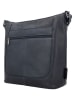 Beagles Leren schoudertas "Benidorm" donkerblauw - (B)32 x (H)28 x (D)11 cm