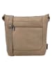 Beagles Leren schoudertas "Benidorm" taupe - (B)32 x (H)28 x (D)11 cm