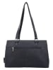 Beagles Leder-Schultertasche "Benidorm" in Dunkelblau - (B)33 x (H)21 x (T)11 cm