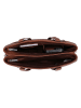 Beagles Leder-Schultertasche "Benidorm" in Braun - (B)33 x (H)21 x (T)11 cm