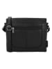 Beagles Leren schoudertas "Benidorm" zwart - (B)24 x (H)21 x (D)6 cm
