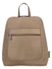 Beagles Leder-Rucksack "Benidorm" in Taupe - (B)25 x (H)29 x (T)9 cm