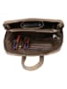 Beagles Leder-Rucksack "Benidorm" in Taupe - (B)25 x (H)29 x (T)9 cm