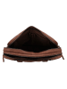 HIDE & STITCHES Leder-Businesstasche "Donau" in Hellbraun - (B)39 x (H)30 x (T)8 cm