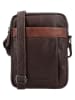 HIDE & STITCHES Leren schoudertas "Donau" bruin - (B)18 x (H)24 x (D)6 cm