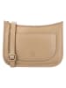 HIDE & STITCHES Leren schoudertas "Jura" beige - (B)25 x (H)17 x (D)10 cm