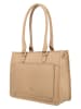 HIDE & STITCHES Leder-Schultertasche "Jura" in Beige - (B)30 x (H)21 x (T)10 cm