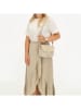 Charm Leder-Umhängetasche in Beige - (B)21 x (H)16 x (T)6 cm