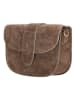 Charm Leder-Umhängetasche in Hellbraun - (B)21 x (H)16 x (T)6 cm