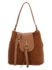 Charm Leder-Schultertasche in Hellbraun - (B)27 x (H)26 x (T)11 cm