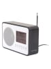 Karlsson Radiowecker in Schwarz - (B)19,2 x (H)12,5 x (T)6,6 cm