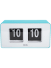 Karlsson Tafelklok "Funky Flip" turquoise - (B)18 x (H)9 x (D)7 cm