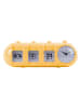 Karlsson Wekker ''Retro Tube'' geel - (B)26 x (H)9 x (D)9 cm