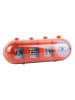 Karlsson Wekker ''Retro Tube'' oranje - (B)26 x (H)9 x (D)9 cm