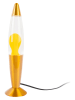 Leitmotiv Lavalamp "Rocket" geel/goudkleurig - (H)41,4 x Ø 10,8 cm