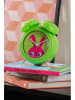 Karlsson Budzik "Bunny" w kolorze zielono-różowym - wys. 18,2 cm