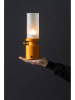 Leitmotiv Lampa stołowa LED "Camp" w kolorze musztardowym