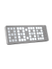 Karlsson Budzik "Keyboard" w kolorze szarym - 23 x 8,3 x 1,5 cm